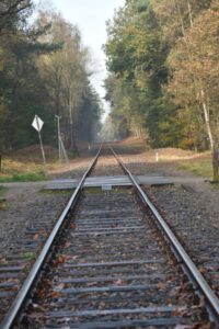 Verlaten treinrails