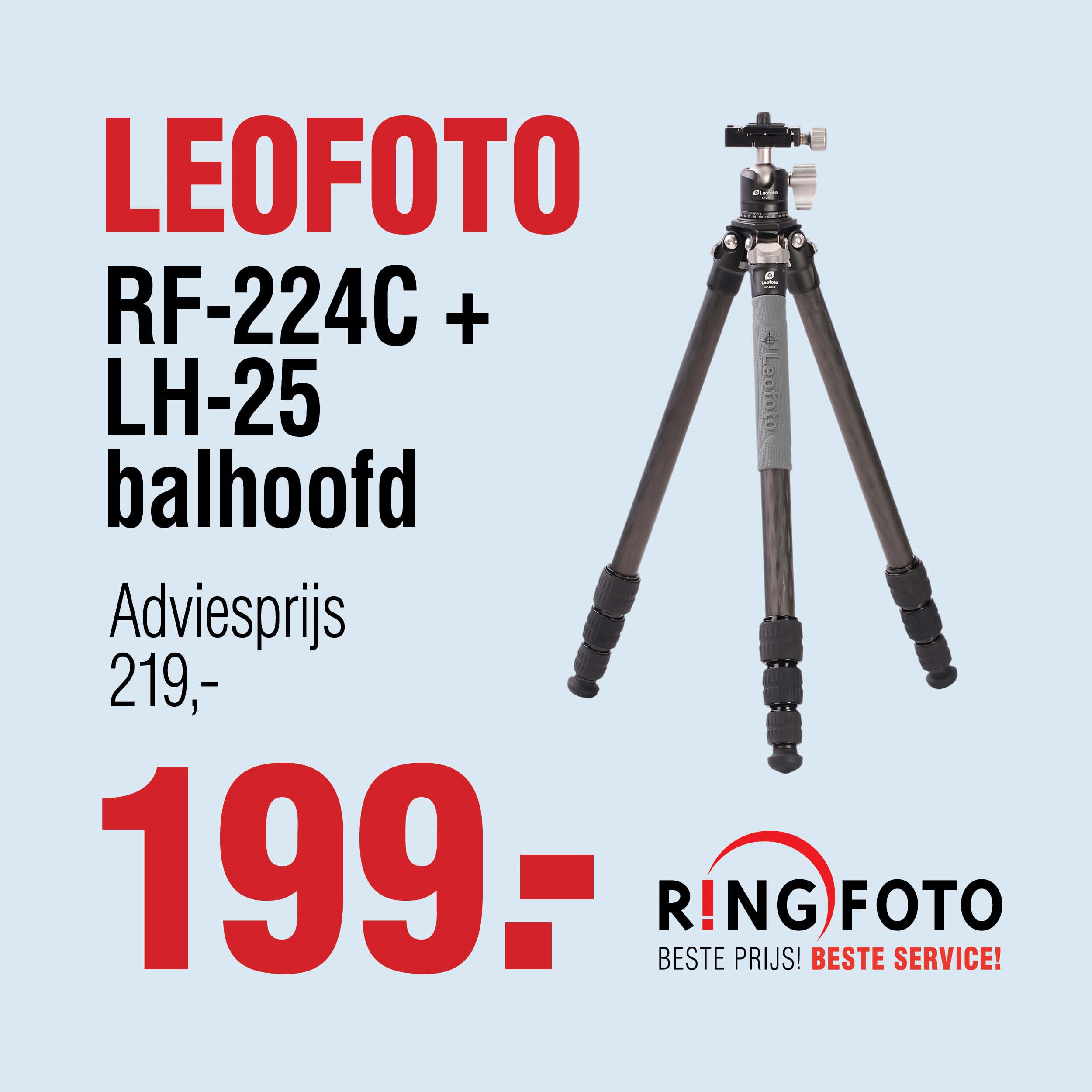 Leofoto RF-224C balhoofd Leofoto RF-224C balhoofd